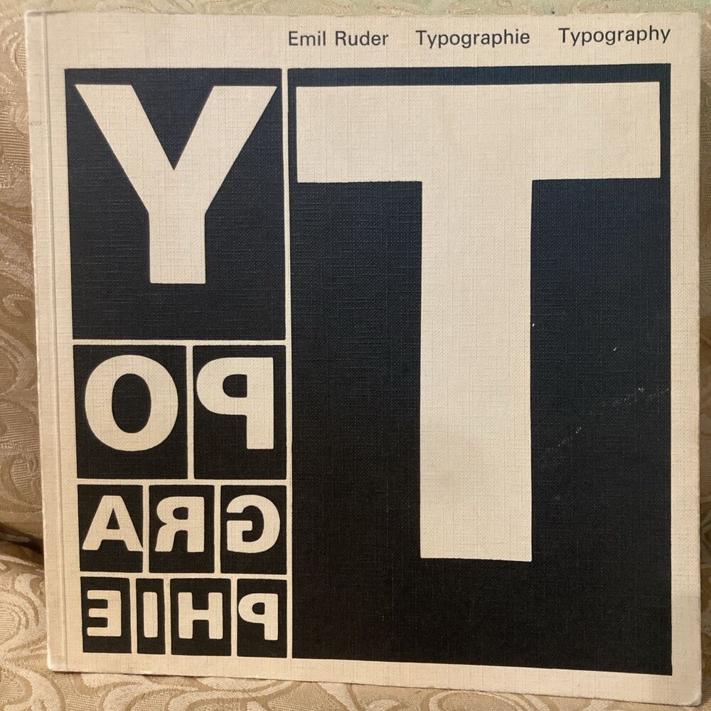 Emil Ruder Typography 1967 1st English Edition Swiss Design Niggli HC DJ